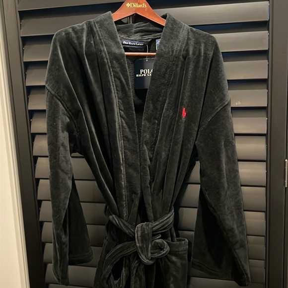 Vintage & NWT “Polo Ralph Lauren” Men’s Robe! Size S/M And 100% Cotton - Picture 5 of 12